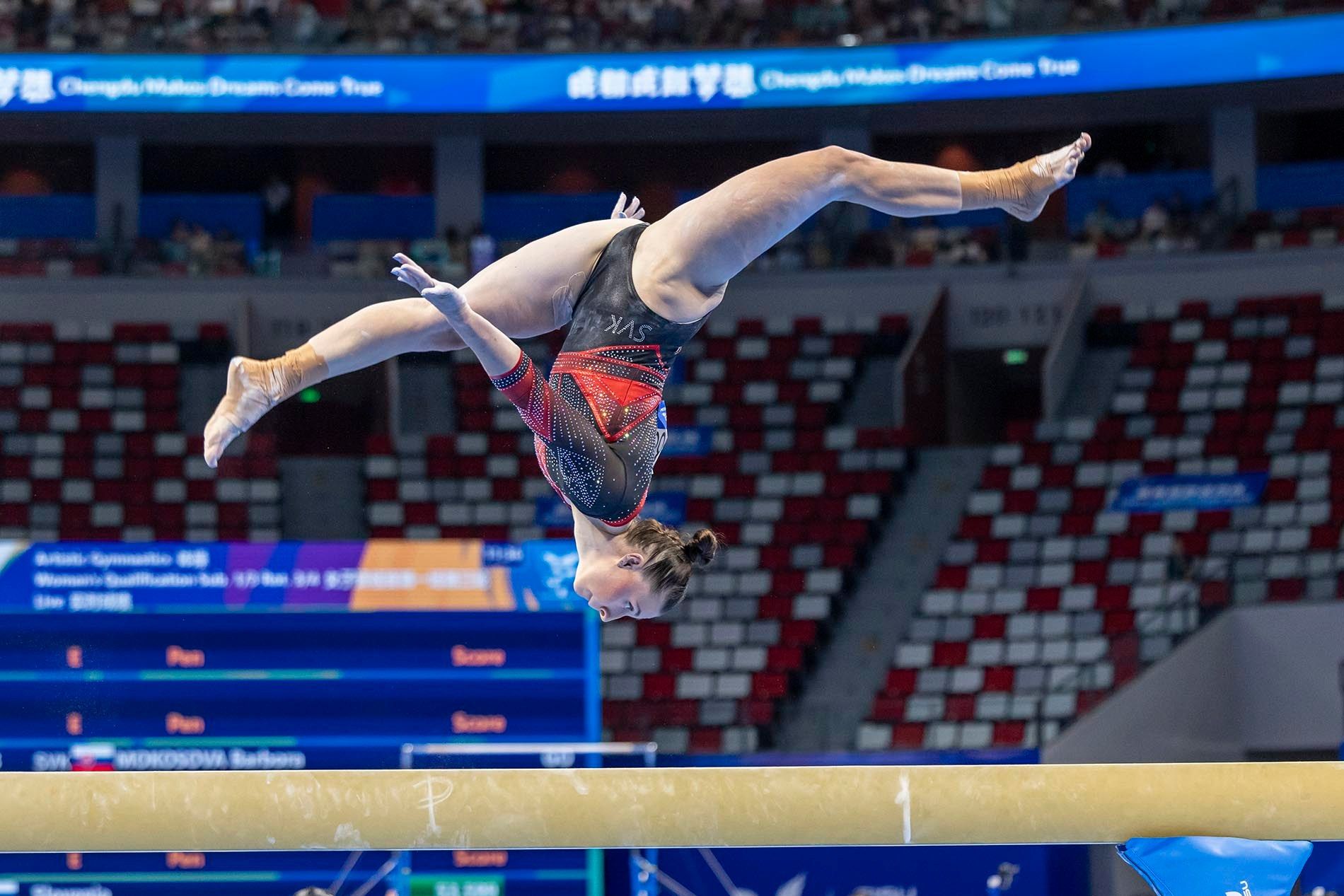 Gymnastka Barbora Mokošová so 7. a 8. miestom na Svetových univerzitných hrách