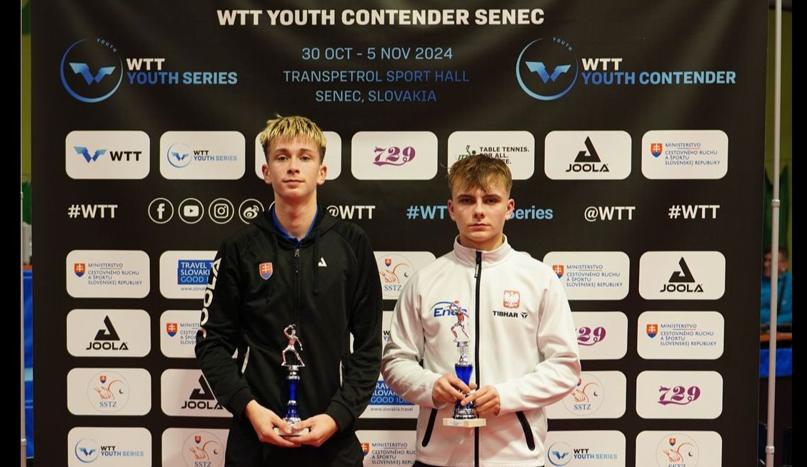 Samuel Arpáš získal striebro na WTT Youth Contender Senec 2024