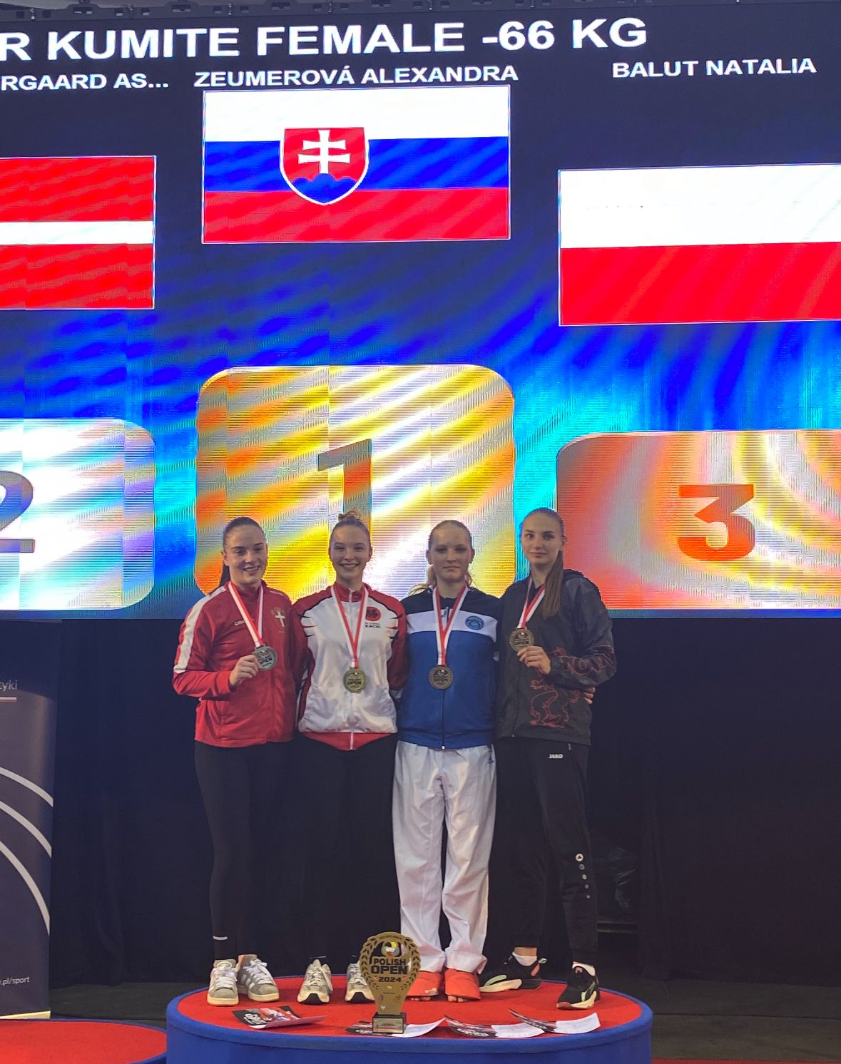 Alexandra Zeumerová ovládla karate súťaž v Poľsku