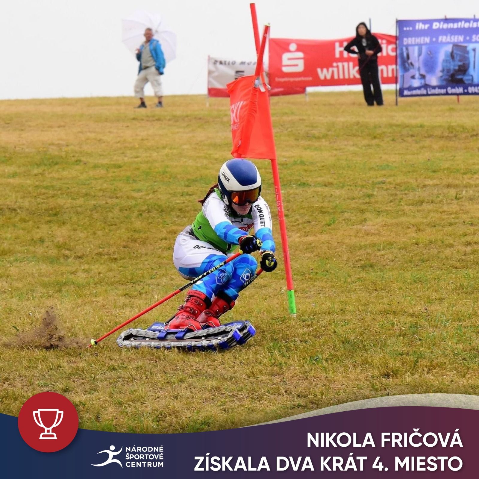 Nikola Fričová na Majstrovstvách sveta v lyžovaní na tráve získala dve štvrté miesta 